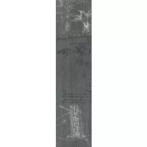 Декор Kerama Marazzi Абете серый тёмный обрезной 20х80 см