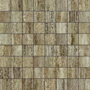 Мозаика Italon Травертино Силвер коричневый 29,2х29,2 см